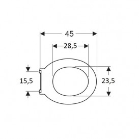 Сиденье для унитаза Geberit Selnova Comfort антибактериальное дюропласт белый 500.134.01.1