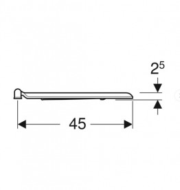 Сиденье для унитаза Geberit Selnova Comfort Square дюропласт белый 500.794.01.1