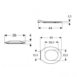 Сидіння для унітазу Geberit Selnova Comfort антибактеріальне дюропласт червоний 501.558.01.2