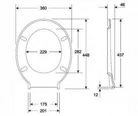 Сиденье для унитаза KOLO NOVA PRO ДЛЯ ЛЮДЕЙ С ОГР. ВОЗМОЖНОСТЯМИ M30103000