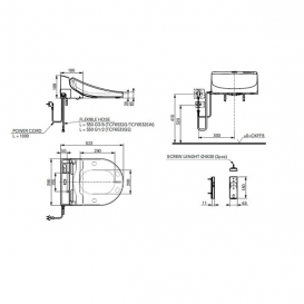 Сиденье для унитаза TOTO GL Washlet с функцией биде белый TCF6532G#NW1