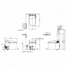 Сидіння для унітазу TOTO Neorest Washlet з дистанційним управлінням білий TCF9786JG # NW1