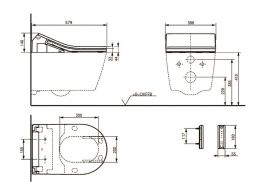 Сиденье для унитаза TOTO RX Washlet с функцией биде белый TCF794CG#NW