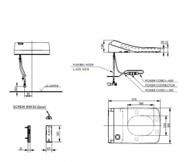 Сидіння для унітазу TOTO SG Washlet з функцією біде білий TCF403EGV1 # NW1