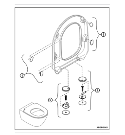 Сидіння без кришки для унітазу Villeroy & Boch Subway 2.0 дюроспласт білий альпійський 9M746101