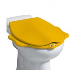Сидіння з кришкою для дитячого унітазу Geberit Bambini Черепаха жовтий 573362000