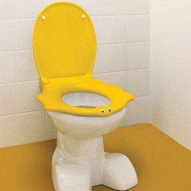 Сидіння з кришкою для дитячого унітазу Geberit Bambini Черепаха Soft-Close жовтий 573367000