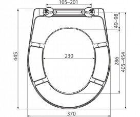 Сидіння з кришкою для унітазу AlcaPlast антибактеріальну Soft Close A604 SHELL