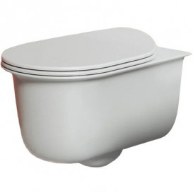 Сидіння із кришкою для унітазу ArtCeram Chic SoftClose дюропласт білий матовий петлі золото CHA001 05;73