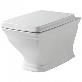 Сиденье с крышкой для унитаза ArtCeram Civitas SoftClose дюропласт белый петли золото CIA010 01;73