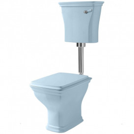 Сиденье с крышкой для унитаза ArtCeram Civitas SoftClose дюропласт голубой петли золото CIA010 32;73