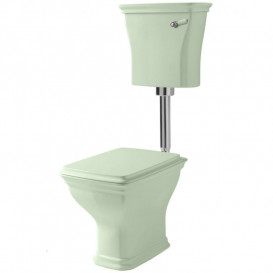 Сидіння із кришкою для унітазу ArtCeram Civitas SoftClose дюропласт світло-зелений петлі золото CIA010 35;73