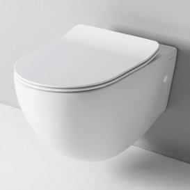 Сидіння з унітазною кришкою ArtCeram File 2.0 SoftClose дюропласт білий матовий FLA014 05