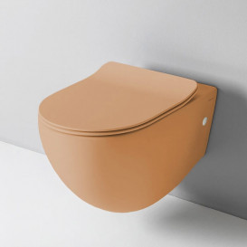 Сидіння з унітазною кришкою ArtCeram File 2.0 SoftClose дюропласт помаранчевий FLA014 13