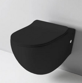 Сиденье с крышкой для унитаза ArtCeram File 2.0 SoftClose дюропласт черный матовый FLA014 17