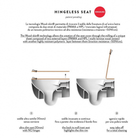 Сидіння з кришкою для унітазу ArtCeram The One рожеве золото дюропласт THA001 77