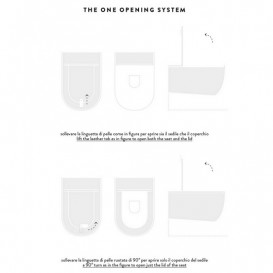 Сиденье с крышкой для унитаза ArtCeram The One дюропласт грецкий орех THA001 83