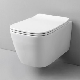 Сиденье с крышкой для унитаза ArtCeram A16 Mini дюропласт белый/хром ASA002 01;71