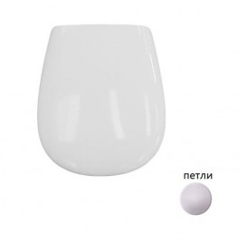 Сиденье с крышкой для унитаза ArtCeram Azuley белый глянцевый/хром AZA001 01;71