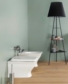 Сидіння з кришкою для унітазу ArtCeram Civitas білий глянцевий / хром CIA010 01; 71