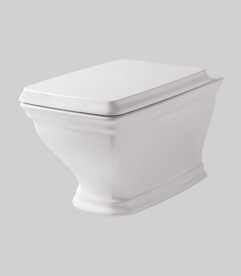 Сидіння з кришкою для унітазу ArtCeram Civitas білий глянцевий / хром CIA010 01; 71