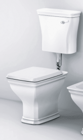 Сидіння з кришкою для унітазу ArtCeram Civitas білий глянцевий / хром CIA010 01; 71