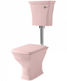 Сиденье с крышкой для унитаза ArtCeram Civitas розовый/хром CIA010 33;71