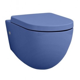 Сиденье с крышкой для унитаза ArtCeram File 2.0 дюропласт синий FLA002 16