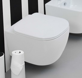 Сиденье с крышкой для унитаза ArtCeram Faster белый глянцевый FSA003 01