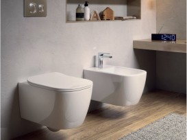 Сиденье с крышкой для унитаза ArtCeram Faster белый глянцевый FSA003 01