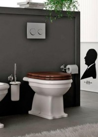 Сиденье с крышкой для унитаза ArtCeram Hermitage орех/золото HEA004 73