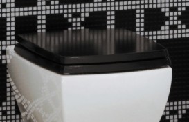 Сидіння з кришкою для унітазу ArtCeram JAZZ чорний глянсовий / хром JZA006 03; 71