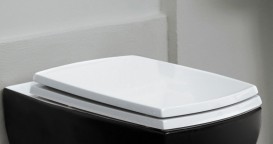 Сидіння з кришкою для унітазу ArtCeram JAZZ білий матовий / золото JZA006 05; 73