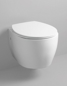 Сиденье с крышкой для унитаза ArtCeram Step тонкое белый  STA002