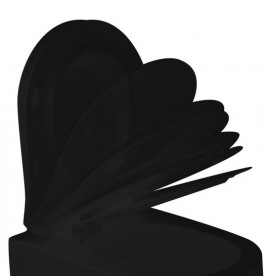 Сидіння з кришкою для унітазу Axa Glomp soft-close чорний матовий 319107