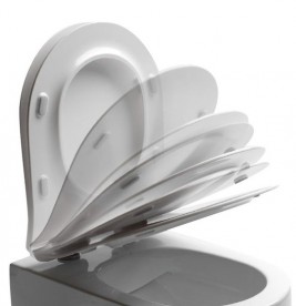 Сидіння з кришкою для унітазу Axa White Jam soft-close білий глянцевий AF3301