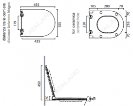 Сиденье с крышкой для унитаза быстросъемное CATALANO ZERO-SFERA с микролифтом ультратонкое черный 5SCSTPNNE