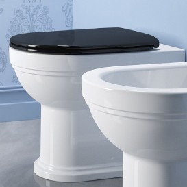 Сиденье с крышкой для унитаза Catalano Canova Royal с микролифтом дюропласт черный 5SSSTFNE