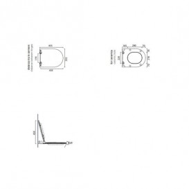 Сиденье с крышкой для унитаза Catalano Sfera/Zero soft-close коричневый матовый 5SCSTPMS