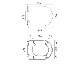 Сиденье с крышкой для унитаза Catalano Sfera soft close дюропласт белый 5SCSTF00