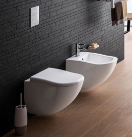 Сиденье с крышкой для унитаза Cielo Fluid с мягким опусканием белый CPVFLTF