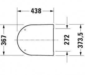 Сиденье с крышкой для унитаза Duravit ME by Starck soft-close дюропласт белый 0020190000