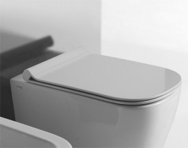 Сидіння з кришкою для унітазу Galassia Meg11 тонке білий 5479