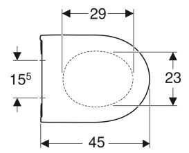 Сиденье с крышкой для унитаза Geberit Acanto Soft-Close дюропласт белый глянцевый 502.719.01.1