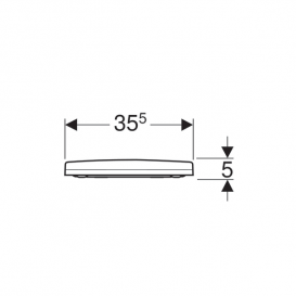 Сиденье с крышкой для унитаза Geberit Acanto быстросьемное дюропласт белый 500.605.01.2