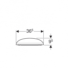 Сиденье с крышкой для унитаза Geberit Citterio дюропласт белый 500.540.01.1