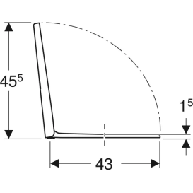 Сиденье с крышкой для унитаза Geberit iCon дюропласт белый матовый 245.464.JT.1