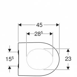 Сидіння з кришкою для унітазу Geberit iCon Slim з мікроліфтом дюропласт білий 574950000