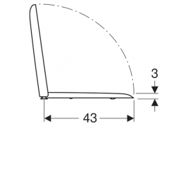 Сидіння з кришкою для унітазу Geberit iCon Square дюропласт білий 571900000