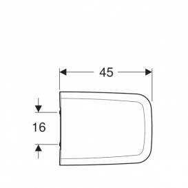 Сидіння з кришкою для унітазу Geberit iCon Square дюропласт білий 571900000